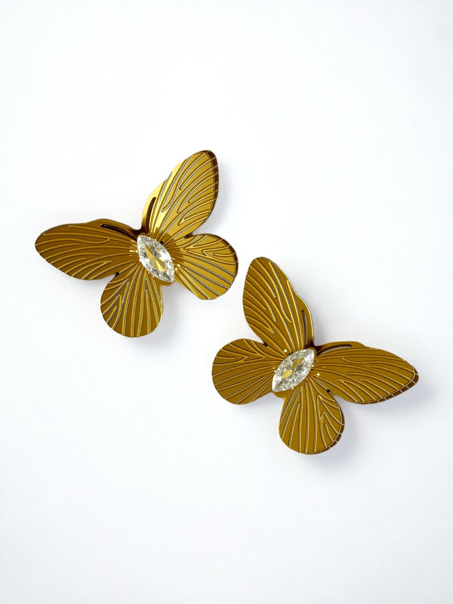Aretes Mariposa Dorada