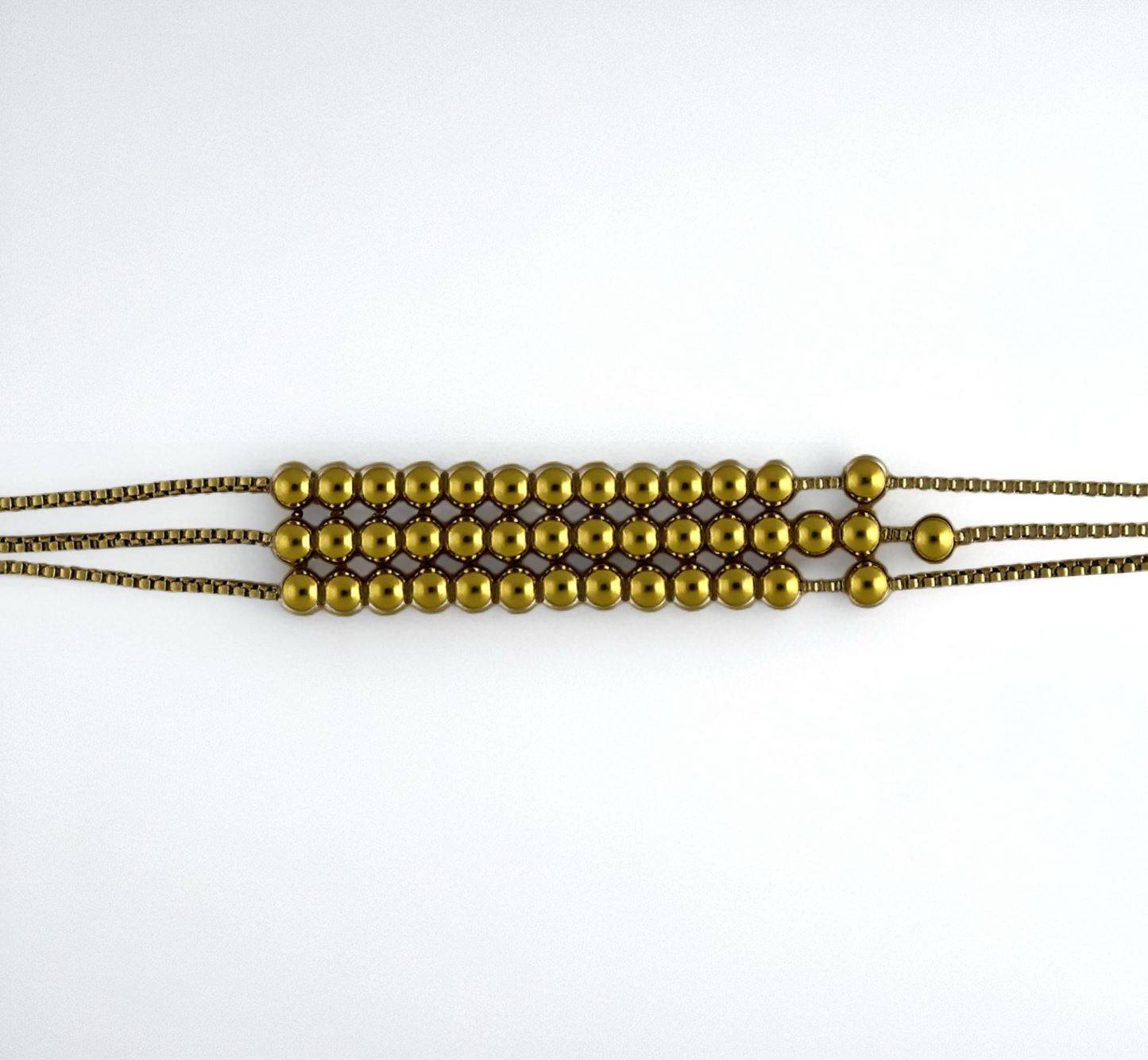 Pulsera 3 Líneas Bolitas