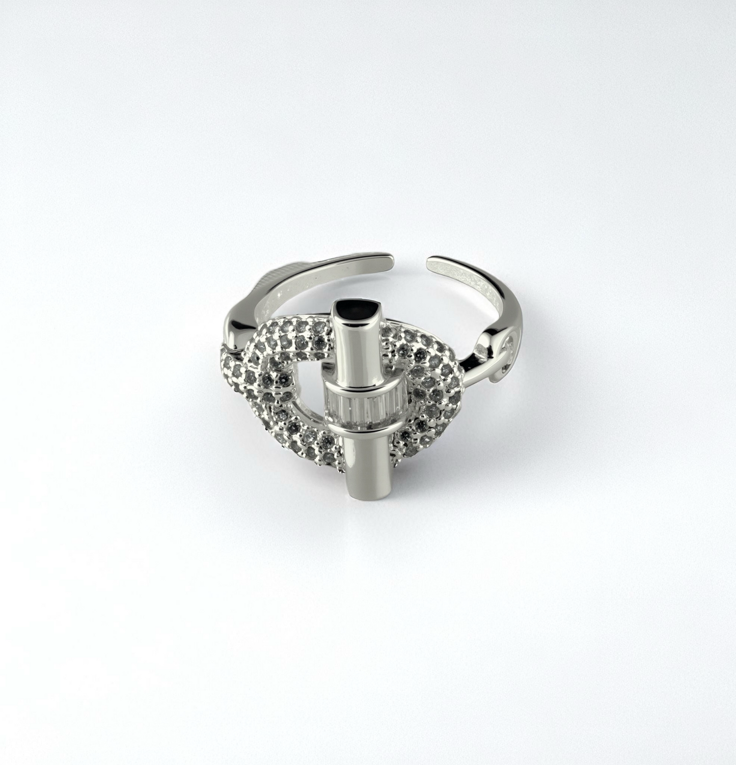 Anillo Sello de Platino