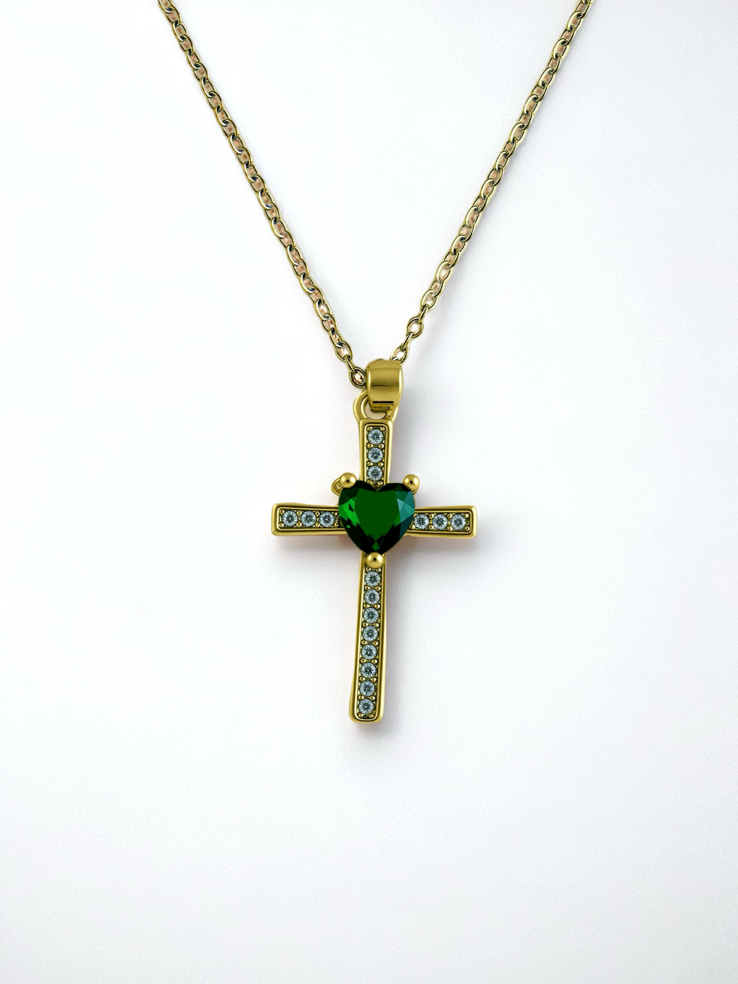 Collar Cruz Verde