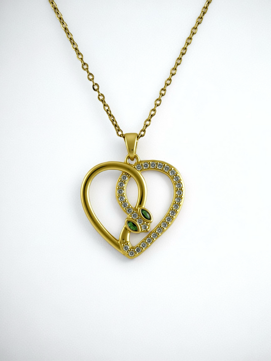 Collar Corazón Víbora