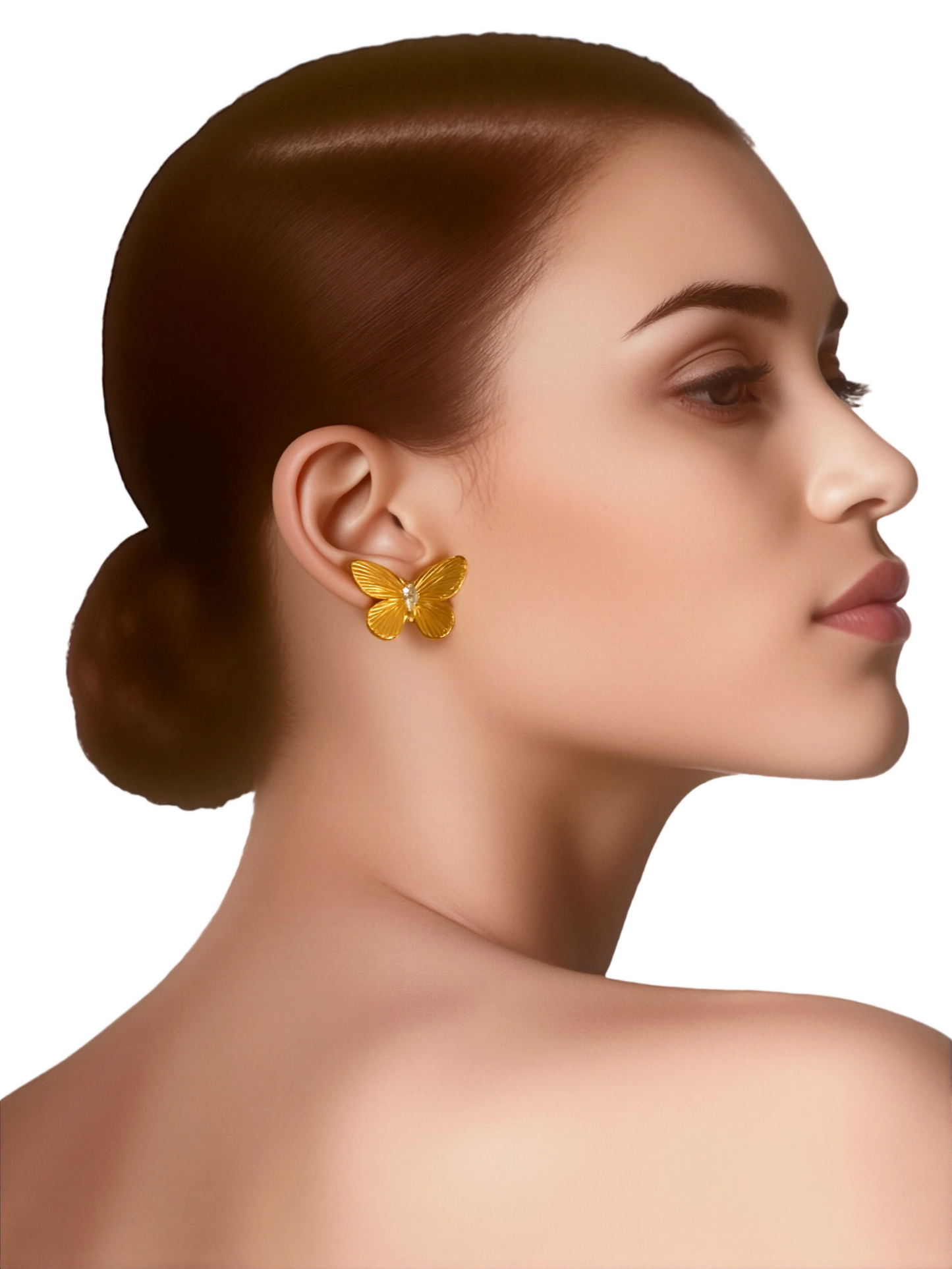 Aretes Mariposa Dorada