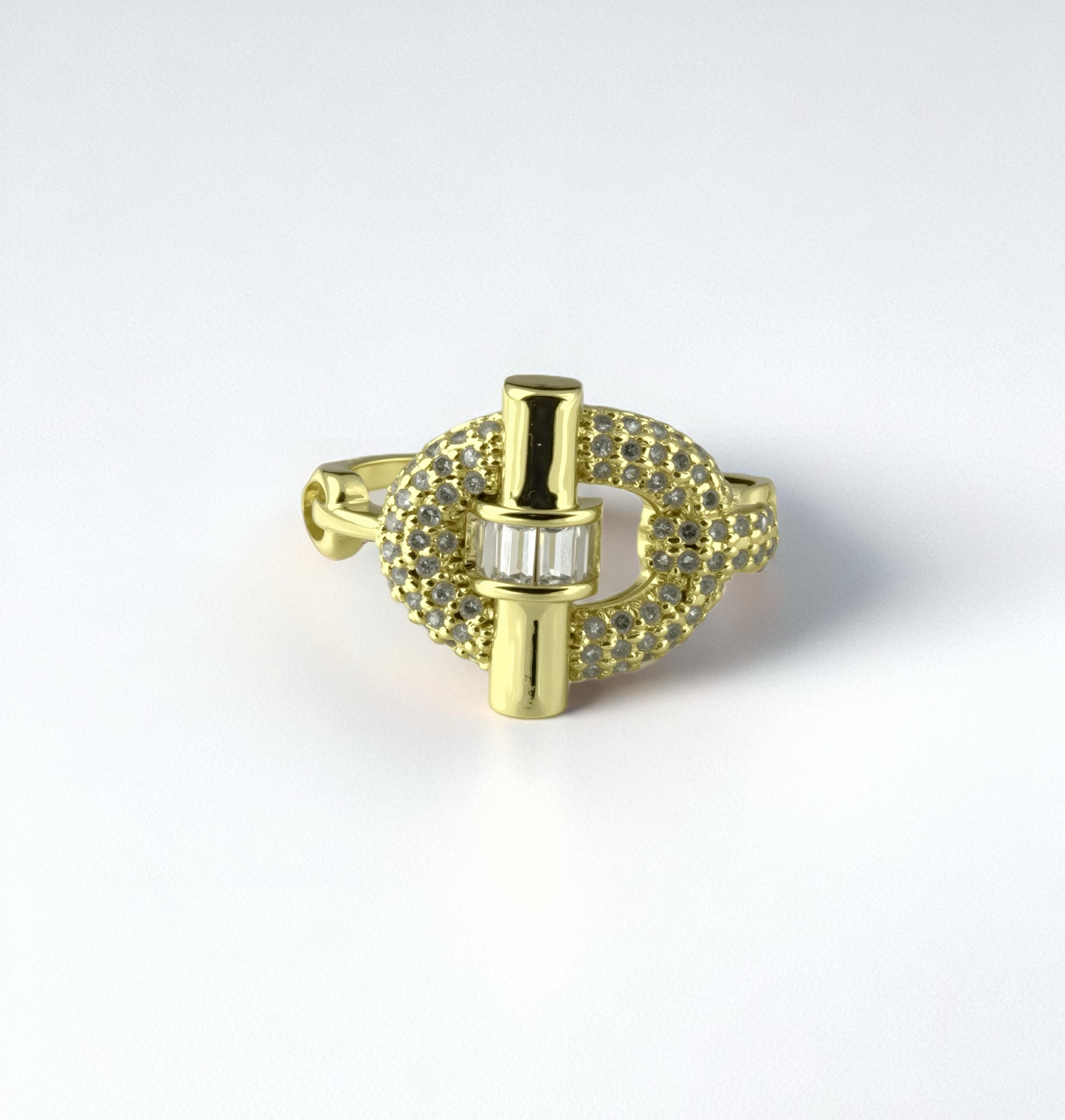 Anillo Sello de Platino