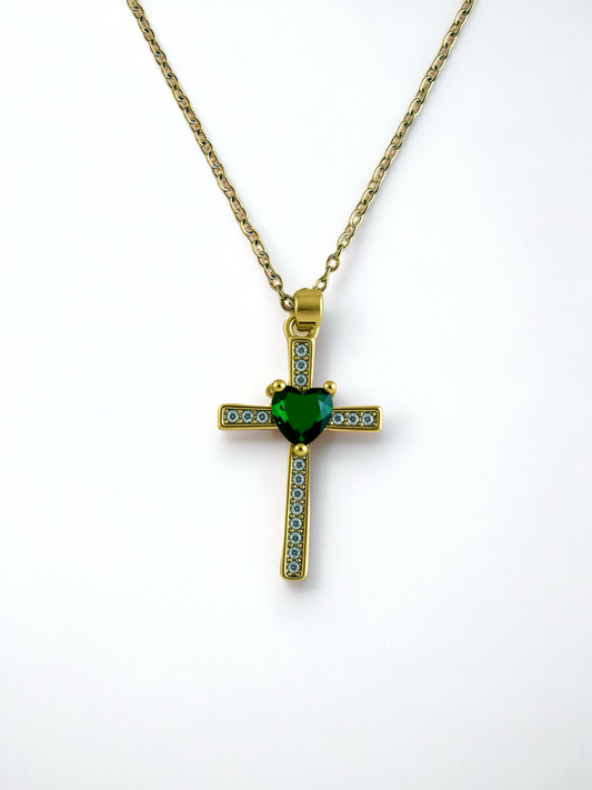 Collar Cruz Verde