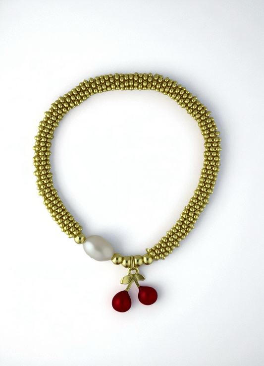 Pulsera Cereza Gemela